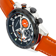 Load image into Gallery viewer, Morphic M88 Series Chronograph Leather-Band Watch w/Date - Camel/Black - MPH8801
