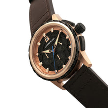 Load image into Gallery viewer, Morphic M61 Series Chronograph Leather-Band Watch w/Date - Rose Gold/Dark Brown - MPH6105
