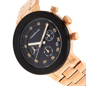 Morphic M78 Series Chronograph Bracelet Watch - Rose Gold/Black - MPH7806