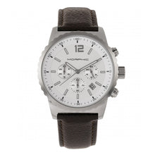 Load image into Gallery viewer, Morphic M67 Series Chronograph Leather-Band Watch w/Date - Silver/Brown - MPH6702
