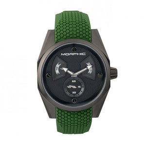 Morphic M34 Series Men's Watch w/ Day/Date - Black/Green - MPH3408