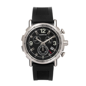 Morphic M93 Series Chronograph Strap Watch w/Date - Silver/Black - MPH9301