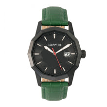 Load image into Gallery viewer, Morphic M56 Series Leather-Band Watch w/Date - Black/Green - MPH5607

