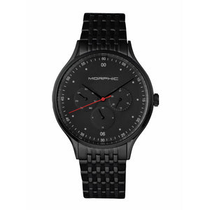 Morphic M65 Series Bracelet Watch w/Day/Date - Black - MPH6504