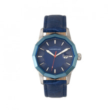 Load image into Gallery viewer, Morphic M56 Series Leather-Band Watch w/Date - Silver/Blue - MPH5602
