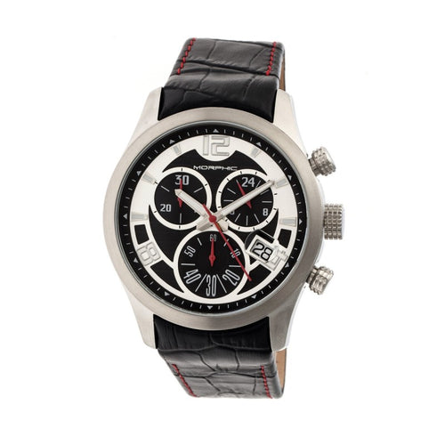 Morphic M37 Series Leather-Band Chronograph Watch - MPH3701