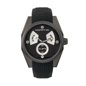 Morphic M34 Series Men's Watch w/ Day/Date - Black/Silver - MPH3404
