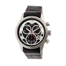 Load image into Gallery viewer, Morphic M37 Series Leather-Band Chronograph Watch - Silver - MPH3701
