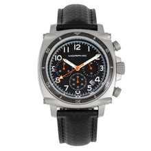 Load image into Gallery viewer, Morphic M83 Series Chronograph Leather-Band Watch w/ Date - Silver/Black - MPH8304
