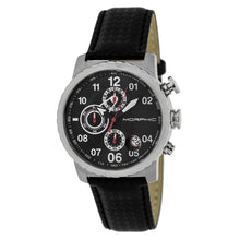 Load image into Gallery viewer, Morphic M38 Series Chronograph Men?s Watch w/ Date - Silver/Black - MPH3804
