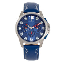 Load image into Gallery viewer, Morphic M82 Series Chronograph Leather-Band Watch w/Date - Silver/Blue - MPH8203
