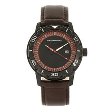 Load image into Gallery viewer, Morphic M71 Series Leather-Band Watch w/Date - Black/Dark Brown - MPH7105
