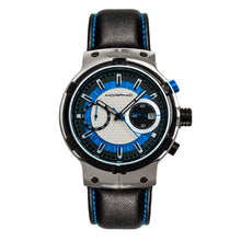 Load image into Gallery viewer, Morphic M91 Series Chronograph Leather-Band Watch w/Date - Silver/Blue - MPH9103
