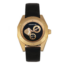 Load image into Gallery viewer, Morphic M46 Series Leather-Band Men&#39;s Watch w/Date - Gold/Black - MPH4606
