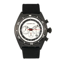 Load image into Gallery viewer, Morphic M53 Series Chronograph Fiber-Weaved Leather-Band Watch w/Date - Black/Silver - MPH5304
