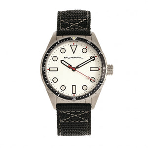 Morphic M69 Series Canvas-Band Watch - Silver - MPH6901