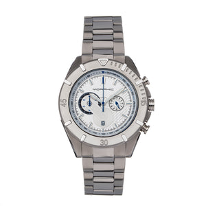 Morphic M94 Series Chronograph Bracelet Watch w/Date - White - MPH9401