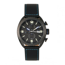 Load image into Gallery viewer, Morphic M64 Series Chronograph Leather-Band Watch w/ Date - Black/Blue - MPH6406
