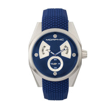 Load image into Gallery viewer, Morphic M34 Series Men&#39;s Watch w/ Day/Date - Silver/Blue - MPH3409

