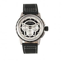 Load image into Gallery viewer, Morphic M61 Series Chronograph Leather-Band Watch w/Date - Silver/Black - MPH6101
